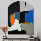 Touched By Orange I - Asymmetric Metal Wall Art