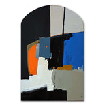 Touched By Orange I - Asymmetric Metal Wall Art