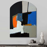 Touched By Orange I - Asymmetric Metal Wall Art