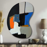 Touched By Orange I - Asymmetric Metal Wall Art