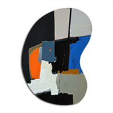 Touched By Orange I - Asymmetric Metal Wall Art