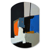 Touched By Orange I - Asymmetric Metal Wall Art