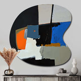 Touched By Orange I - Asymmetric Metal Wall Art