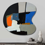 Touched By Orange I - Asymmetric Metal Wall Art