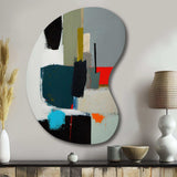 Touched By Orange II - Asymmetric Metal Wall Art