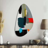 Touched By Orange II - Asymmetric Metal Wall Art