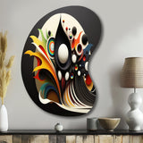 Minimalist Colorful Spheres And Waves I - Asymmetric Metal Wall Art