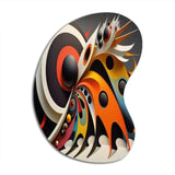 Minimalist Colorful Spheres And Waves VII - Asymmetric Metal Wall Art