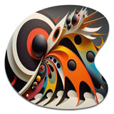 Minimalist Colorful Spheres And Waves VII - Asymmetric Metal Wall Art