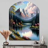 River Quietude In The Afternoon - Asymmetric Metal Wall Art