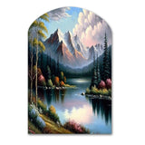 River Quietude In The Afternoon - Asymmetric Metal Wall Art