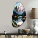 River Quietude In The Afternoon - Asymmetric Metal Wall Art