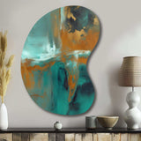 Teal Balance I - Asymmetric Metal Wall Art