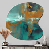 Teal Balance I - Asymmetric Metal Wall Art