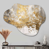 Golden Abstract - Asymmetric Metal Wall Art