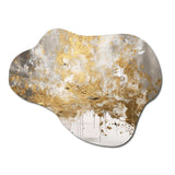 Golden Abstract - Asymmetric Metal Wall Art