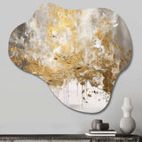 Golden Abstract - Asymmetric Metal Wall Art