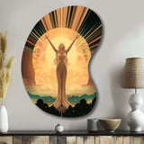 Glorious Art Nouveau Celebration - Asymmetric Metal Wall Art