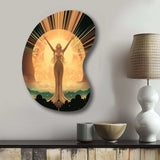 Glorious Art Nouveau Celebration - Asymmetric Metal Wall Art