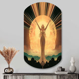 Glorious Art Nouveau Celebration - Asymmetric Metal Wall Art