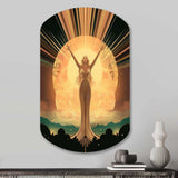 Glorious Art Nouveau Celebration - Asymmetric Metal Wall Art