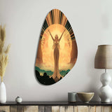 Glorious Art Nouveau Celebration - Asymmetric Metal Wall Art