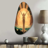 Glorious Art Nouveau Celebration - Asymmetric Metal Wall Art