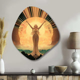 Glorious Art Nouveau Celebration - Asymmetric Metal Wall Art