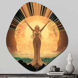 Glorious Art Nouveau Celebration - Asymmetric Metal Wall Art