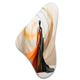 Abstract Contemporary African Dancer I - Asymmetric Metal Wall Art