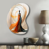 Abstract Contemporary African Dancer I - Asymmetric Metal Wall Art