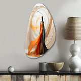 Abstract Contemporary African Dancer I - Asymmetric Metal Wall Art