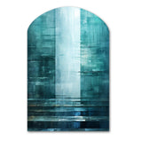 Door To The Other Side Turquoise Riverside - Asymmetric Metal Wall Art