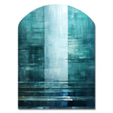 Door To The Other Side Turquoise Riverside - Asymmetric Metal Wall Art