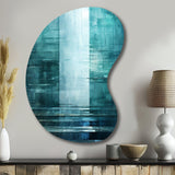 Door To The Other Side Turquoise Riverside - Asymmetric Metal Wall Art