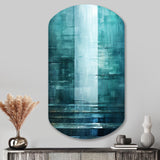 Door To The Other Side Turquoise Riverside - Asymmetric Metal Wall Art