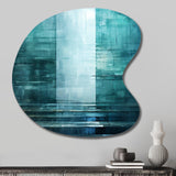 Door To The Other Side Turquoise Riverside - Asymmetric Metal Wall Art