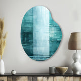 Door To The Other Side Turquoise Riverside - Asymmetric Metal Wall Art