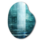 Door To The Other Side Turquoise Riverside - Asymmetric Metal Wall Art