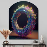 Neon Spirited Eternity - Asymmetric Metal Wall Art