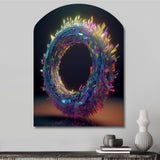 Neon Spirited Eternity - Asymmetric Metal Wall Art