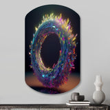 Neon Spirited Eternity - Asymmetric Metal Wall Art