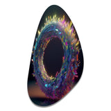 Neon Spirited Eternity - Asymmetric Metal Wall Art