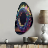 Neon Spirited Eternity - Asymmetric Metal Wall Art