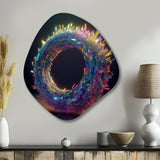 Neon Spirited Eternity - Asymmetric Metal Wall Art