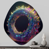 Neon Spirited Eternity - Asymmetric Metal Wall Art