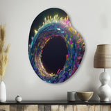 Neon Spirited Eternity - Asymmetric Metal Wall Art