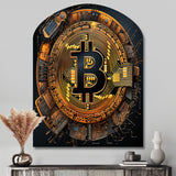 Bitcoin Crypto Seal - Asymmetric Metal Wall Art