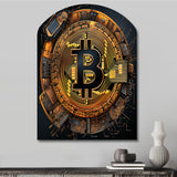 Bitcoin Crypto Seal - Asymmetric Metal Wall Art