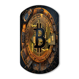 Bitcoin Crypto Seal - Asymmetric Metal Wall Art